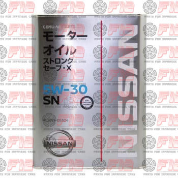 KLAN505304 KLAN5-05304 Оригинал масло моторное Nissan SN 5W30 Infiniti 4л производства Япония 