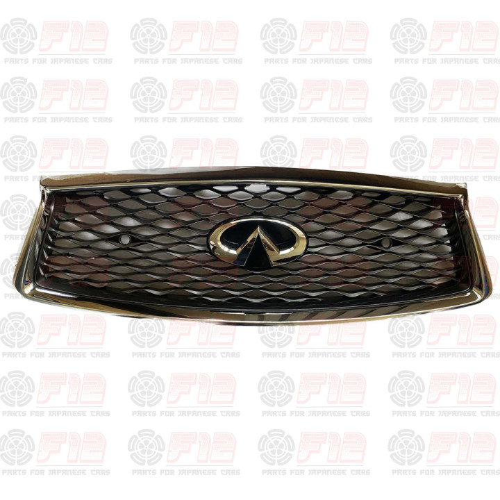 Решетка радиатора гриль Infiniti Q50 2017- (под камеру и парктроники) 623106HH0C 62310-6HH0C