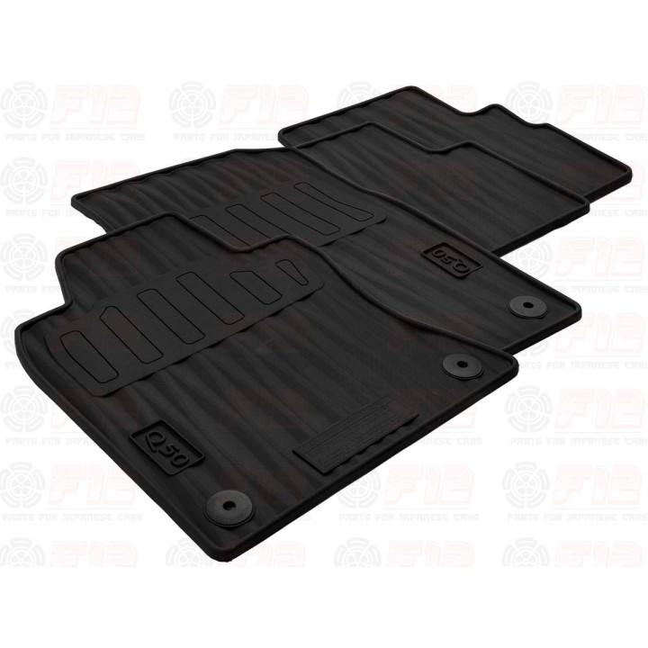 Комплект всесезонных резиновых ковриков Infiniti Q50 999E1J6000 999E1-J6000
